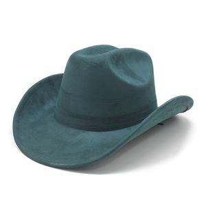 Chapeau de Cowboy Western en Daim Style Vintage Chapeau Fédora <span class=keywords><strong>Jazz</strong></span> Hommes Femmes Large Bord Style Ethnique Feutre Automne Hiver Fête en Plein Air - Product Image 1