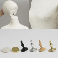 Mannequin de femme en lin et plastique pour magasin de vêtements, buste supérieur, demi-corps, forme de robe