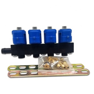 4 cilindros 3 ohm <span class=keywords><strong>2</strong></span> ohm de gas LPG inyector del carril para GLP - Product Image 4