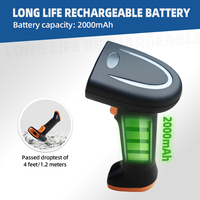 Escáner de Código de Barras 2D Resistente, USB COM, Inalámbrico, Batería de 2000mAh, Larga Duración en Espera, para Lectura de Códigos QR