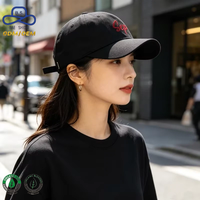 Gorra de Béisbol Personalizada de Algodón Orgánico Ecológico de Moda, MOQ Bajo, Sostenible, con Logotipo Bordado para Promoción de Nuevas Marcas