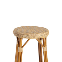 Design minimal Extérieur Bistro Terrasse Rotin Bambou Osier Comptoir Salle À Manger Tabouret Haut Chaise De Bar