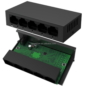 <b>Plug</b> & Play Desktop Network Hub Ethernet Splitter 1G Switching Capacity Unmanaged 5 RJ45 Ports <b>Switch</b> - Product Image 2