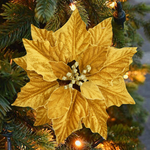 25 إكسسوارات زهور ملونة زينة عيد الميلاد الاصطناعية عبر الحدود - Product Image 3