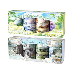เทปกาวสองหน้ากันน้ำ 4 <span class=keywords><strong>ม้วน</strong></span>ต่อกล่อง ลาย Morning Mist Overture Series สำหรับงานตัดแต่ง งาน DIY ทำมือ - Product Image 6