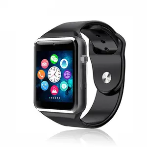 Grosir murah jam tangan pintar A1 dengan kartu SIM multiwarna jam tangan pintar opsional untuk Android IOS harga pabrik