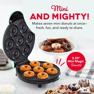 Máquina Eléctrica Mayorista para Hacer Mini Donas <span class=keywords><strong>de</strong></span> Acero Inoxidable para Coche, Hace 7 Donas Rápidas para Fiestas, Ideal para Postres Caseros - Product Image 4
