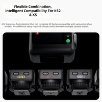 Godox X5 Basis Hotshoe Magnetik TTL Wireless Flash Trigger 2.4GHz HSS Bahan ABS Baterai AAA Kompatibel Flash IT32 C/N/S/F