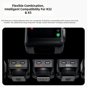 Déclencheur <span class=keywords><strong>Flash</strong></span> Sans Fil TTL Godox X5 à Base Magnétique Hotshoe 2.4GHz HSS en ABS Compatible Piles AAA <span class=keywords><strong>Flash</strong></span> IT32 C/N/S/F - Product Image 4