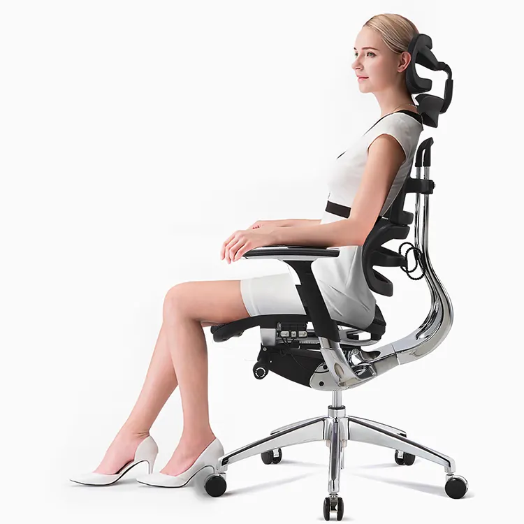 MIGE ผู้ผลิตเฟอร์นิเจอร์เชิงพาณิชย์3D ปรับตาข่ายเก้าอี้ Ergonomic สูงสำนักงานเก้าอี้