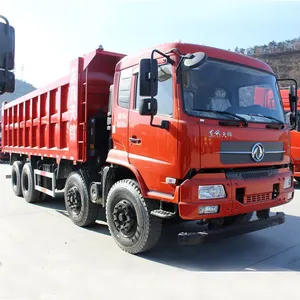 Camión volquete usado de Dongfeng, camión volquete de 12 ruedas, Camiones volquete 8x4
