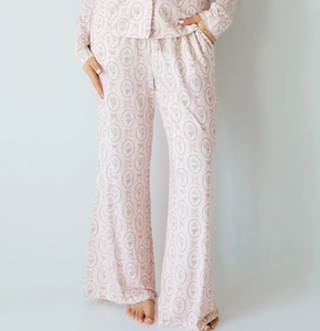 Pijamas Largos de 2 Piezas para Mujer, Elegantes y Estampados, Ropa de Dormir Suave para el Hogar, Conjuntos de Pijamas para Mujer - Product Image 3
