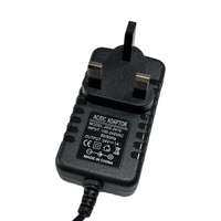 Adaptateur d'alimentation 24V 1A AC/DC, chargeur avec prise britannique pour bande LED, routeur, caméra CCTV