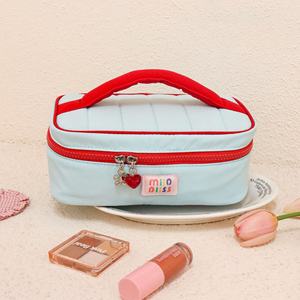 HY7 2025, bolsa de cosméticos portátil de gran capacidad a la moda, caja de almacenamiento de cepillos de artículos de tocador personalizados, bolsas de <span class=keywords><strong>maquillaje</strong></span> con asa de viaje para Wome - Product Image 6