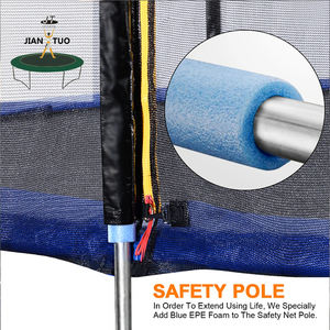 JianTuo deportes 6ft 8ft 10ft 12ft 13ft 14ft 15ft 16ft ronda de trampolín de malla de red de seguridad para trampolín - Product Image 5