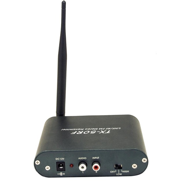 Newest 3 Channels Wireless 500 Meters Receiving Range TX-50RF Transmitter for Silent Disco Party and Events