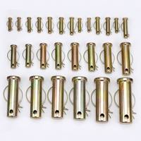 Custom Precision Machined Shaft Pins Yellow Zinc Finish Rust Resistant Fastening Solution
