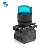 Interrupteur à bouton-poussoir à sélection de verrouillage LVBO LB-XB5-AK 2NO 1NC LED Protection IP53 6V-380V 3A-6A 250V ROHS