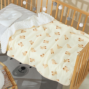 Coperta per Neonati in Morbido Cotone Mussolina Ecologico di Alta Qualità, Stampa <span class=keywords><strong>Cartoni</strong></span> <span class=keywords><strong>Animati</strong></span>, Lavorata a Maglia per Tutte le Stagioni - Product Image 5