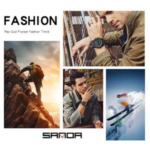Reloj SANDA 3375 para Hombre, Reloj Electrónico Deportivo de Moda para Exteriores, Reloj de Pulsera Luminoso con Doble Pantalla Resistente al Agua - Product Image 6