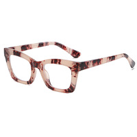Gafas Ópticas con Marco Cuadrado Pequeño y Estampado Vintage 2026, Anti-luz Azul, Cómodas y a la Moda para Mujer