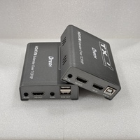 Extensor KVM HDMI USB DTECH DT-7059W de 20 km, Kit TX RX sobre Fibra Óptica, Compatible con 1080P IR