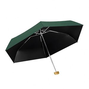 Multi Color Custom Logo 5 <b>Folding</b> Umbrella Mini UV Pocket Small Sun and Rain Umbrella for Outdoor - Product Image 2