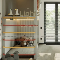 Lit mezzanine moderne de luxe léger, style cabane dans les arbres, sur mesure, avec zones de jeux intégrées, pour enfants, sécurisé