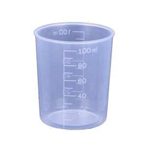 Taza medidora de plástico Mingxu de 100 ml, apta para uso alimentario en la cocina y repostería. - Product Image 1
