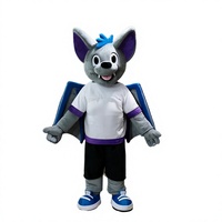 Costume de mascotte de Noël en forme de chauve-souris, taille unisexe L XL XXL, en matériau EVA de haute qualité, vente d'usine Shengye