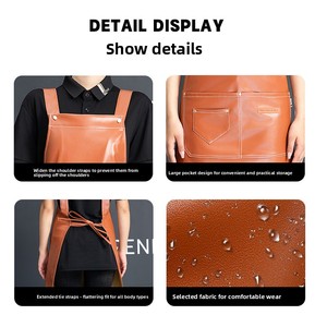 Tablier professionnel pour hôtel et <span class=keywords><strong>restaurant</strong></span>, idéal pour la cuisine et le personnel <span class=keywords><strong>de</strong></span> service, vêtement <span class=keywords><strong>de</strong></span> travail pour l'hôtellerie, adapté à la restauration - Product Image 3