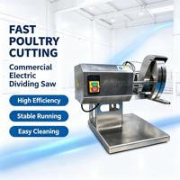 Scie à découper la viande électrique pour volailles, machine à découper le poulet, le canard et le lapin pour boucherie, restaurant, ligne de transformation