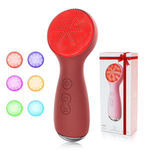 <span class=keywords><strong>Brosse</strong></span> <span class=keywords><strong>nettoyante</strong></span> électrique vibrante rose pour le visage, étanche, système d'exfoliation et de nettoyage en profondeur pour la peau, vente en gros - Product Image 1