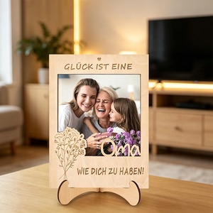 Marco Magnético de Madera <span class=keywords><strong>para</strong></span> Refrigerador con Logotipo Personalizado, Marco de Fotos Grabado con Láser, Recuerdo Familiar, Marco de Fotos <span class=keywords><strong>para</strong></span> Bebé, Exhibición de Sobremesa <span class=keywords><strong>para</strong></span> Regalo - Product Image 2