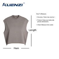 Débardeur surdimensionné personnalisé Kuenzi avec logo, manches courtes, 87% coton, 13% polyester, 340GSM, poids lourd, pour femmes