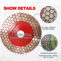 Lame de meulage diamantée 105/115/125 mm pour carrelage, lame de scie pour la coupe et le meulage de carreaux de céramique, de porcelaine, de granit et de marbre