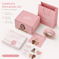 Ensemble d'emballage de luxe personnalisé pour marques, solution de branding pour petites entreprises, ensemble de boîtes d'expédition, ensemble de mode