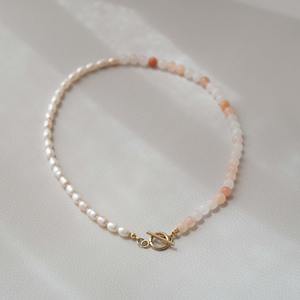 Collar Clásico Chapado en Oro con Cuentas de Piedras Naturales y Gemas, con Perlas de Yoga, para Joyería Unisex - Product Image 4