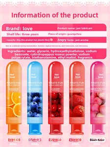 ODM OEM 80ml lubrificante a base d'acqua per massaggiatore vibratore Dildo sesso amore coppia utilizzando Sex Toy Unisex Lickable <span class=keywords><strong>Gel</strong></span> lubrificante - Product Image 3