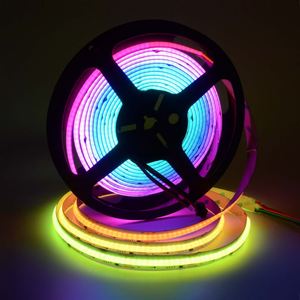 RGBIC 매직 코브 <span class=keywords><strong>LED</strong></span> 스트립 라이트 12V 24V 10mm 12mm 픽셀 플렉시블 풀 컬러 스마트 주소 지정 가능 프로그래밍 가능한 스마트 COB <span class=keywords><strong>LED</strong></span> 스트립 - Product Image 3