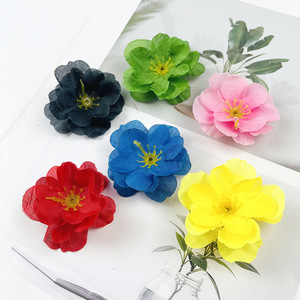 Fleurs de pêcher artificielles 4,5 cm en soie, accessoires de mariage, décorations pour photographie en extérieur, décoration intérieure - Product Image 1