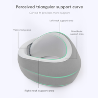 YUE RISE Coussin de soutien cervical léger et portable en mousse à mémoire de forme pour le soulagement de la colonne cervicale, idéal pour les voyages, l'avion et le fauteuil de bureau