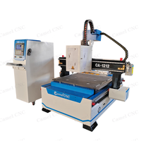 Machines à bois professionnelles petite taille CA-1212 atc cnc routeur avec changeur d'outils automatique