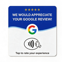 Support de table en acrylique 12 cm pour avis Google, compatible NFC213, pour avis en espagnol, français, italien et autres langues, prêt à être expédié