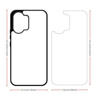 Coques de téléphone portable personnalisées antichoc en TPU 2D vierges pour sublimation, impression par transfert thermique pour Redmi Turbo 5 Max