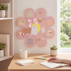 Tableau d'affichage <span class=keywords><strong>en</strong></span> feutre Rose Marguerite – Mignon panneau à épingles <span class=keywords><strong>pour</strong></span> la maison, le bureau ou la salle de classe, idéal <span class=keywords><strong>pour</strong></span> créer un tableau de vision inspirant ou un présentoir photo - Product Image 4