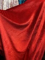 Velours coréen élastique rose estampage à chaud avec strass tissu de velours diamant pour robe femme