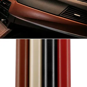 Deri vinil streç Film araba iç dekorasyon için 1.52m * 28m PVC deri kumaş araba klozet kapağı