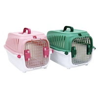 Étui d'aviation pour animaux de compagnie lapin cochon d'inde petit chat chien écureuil dragon chat cage de ceinture universelle avec maille de fond d'urine