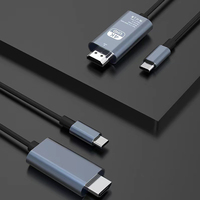 Câbles Accessoires couramment utilisés 4k 30hz Téléphone portable vers câble TV Câble adaptateur USB 3.1 Type C vers HDMI Câble USB C vers HDMI